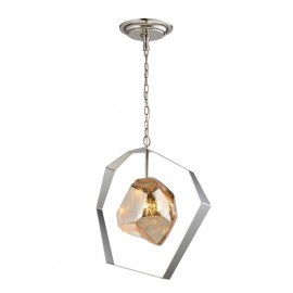 CLA-Meteora:Stainless Steel with Silvered Glass Pendant light